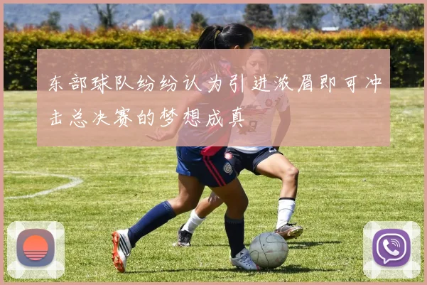 东部球队纷纷认为引进浓眉即可冲击总决赛的梦想成真